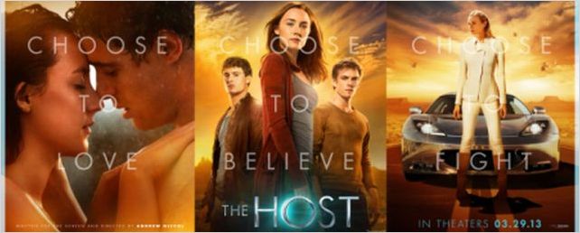 Drei neue Poster zu "Seelen" von "Twilight"-Autorin Stephenie Meyer